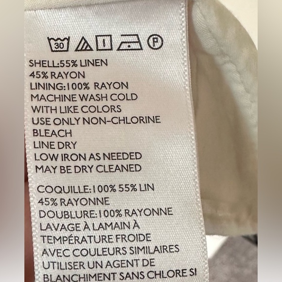 NWT! UO button up mini dress off white/cream removable straps size 8 - Picture 6 of 6